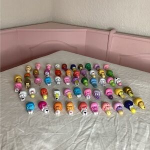 Set lot of 54 flip a zoo mini animal figurines reversible toy rare collectible